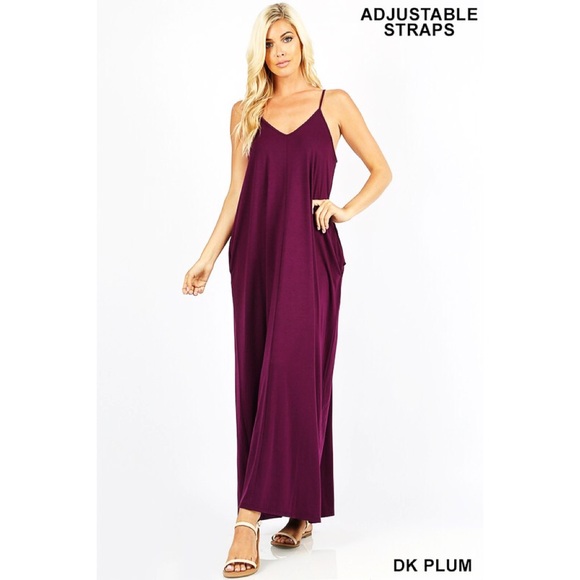 jersey maxi dress with pockets